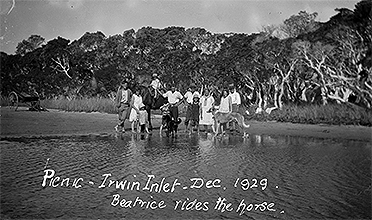 Picnic: Irwin Inlet, December 1929